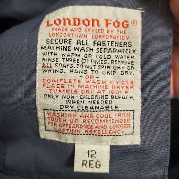 Vintage London Fog Periwinkle "car coat" - Picture 7 of 15